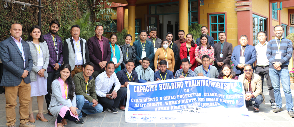 Capacity Building Training/Workshop on Child Rights and Child Protection, Disability, Dalit, Women a